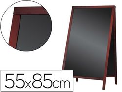 Pizarra Negra Liderpapel Caballete Doble Cara de Madera con Superficie para Rotuladores Tipo Tiza 55X85 Cm