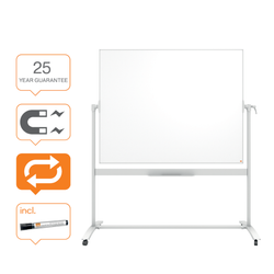 Pizarra NOBO Classic ACERO VITRIFICADO móvil 1500X1200 mm, blanco
