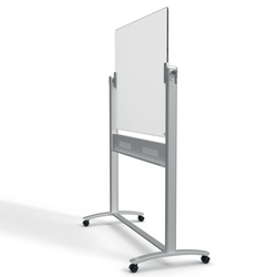 Pizarra NOBO CRISTAL móvil 1200X900 mm, blanco brillante