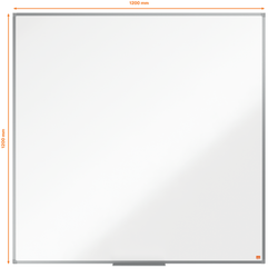 Pizarra NOBO Essence acero lacado 1200X1200mm, blanco