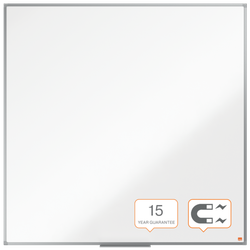 Pizarra NOBO Essence acero lacado 1200X1200mm, blanco