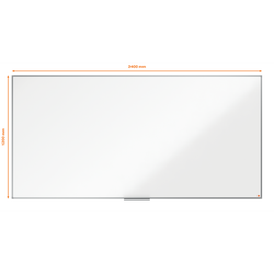 Pizarra NOBO Essence acero lacado 2400X1200mm, blanco