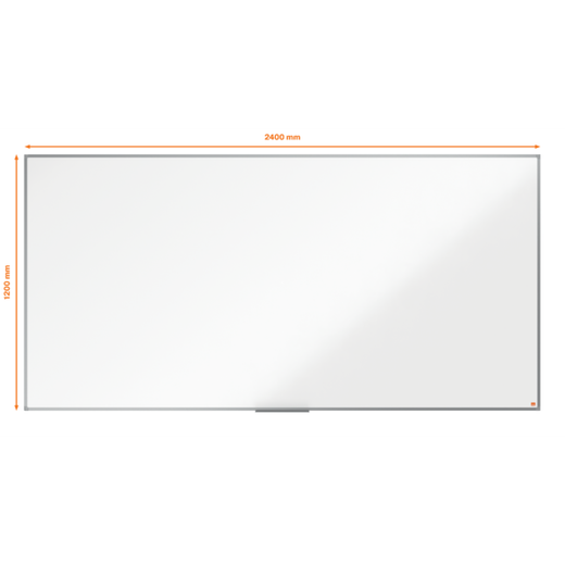 Pizarra NOBO Essence acero lacado 2400X1200mm, blanco