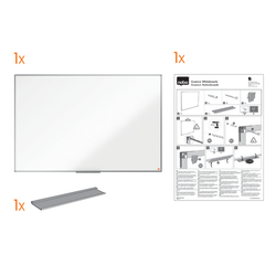 Pizarra NOBO Essence acero lacado 2400X1200mm, blanco