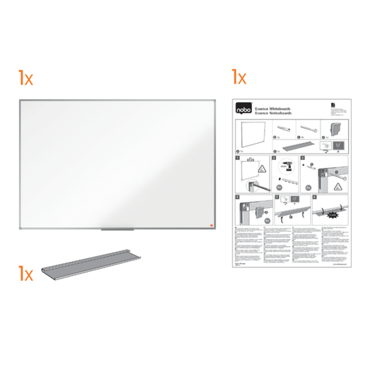 Pizarra NOBO Essence acero lacado 2400X1200mm, blanco