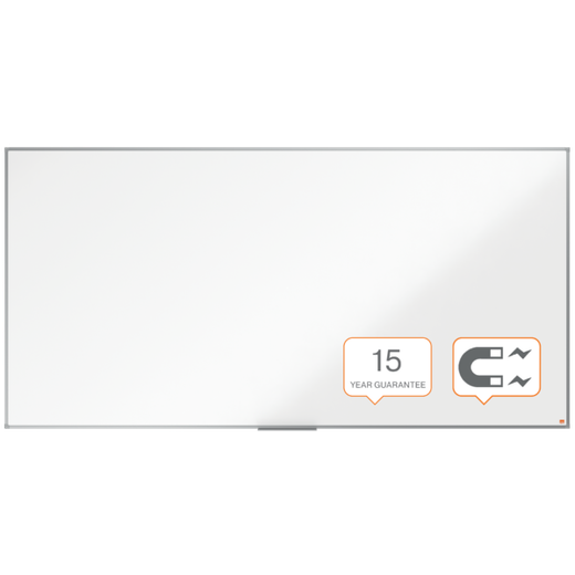 Pizarra NOBO Essence acero lacado 2400X1200mm, blanco