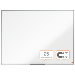 Pizarra NOBO Essence acero vitrificado 1200X900mm, blanco