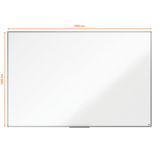 Pizarra NOBO Essence acero vitrificado 1800X1200mm, blanco