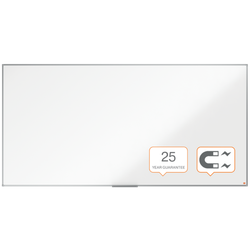 Pizarra NOBO Essence acero vitrificado 2400X1200mm, blanco