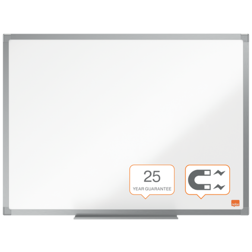 Pizarra blanca nobo essence acero vitrificado magnetica 600x450 mm