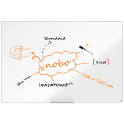 Pizarra NOBO Impression Pro acero lacado 1800x1200mm, blanco