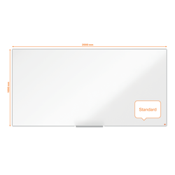 Pizarra NOBO Impression Pro acero lacado 2000x1000mm, blanco
