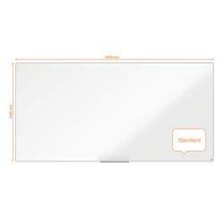 Pizarra NOBO Impression Pro acero lacado 2400x1200mm, blanco