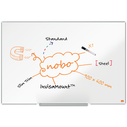 Pizarra NOBO Impression Pro acero lacado 900x600mm, blanco