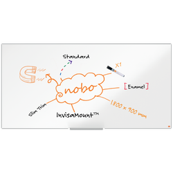 Pizarra NOBO Impression Pro acero vitrificado 1800x900mm, blanco