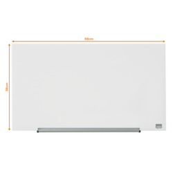 Pizarra NOBO Impression pro cristal 31" (677X381 mm), blanco brillante