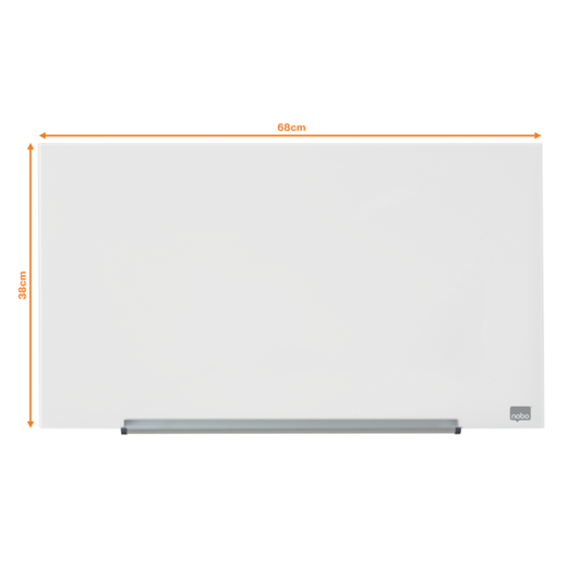 Pizarra NOBO Impression pro cristal 31" (677X381 mm), blanco brillante