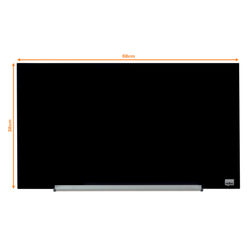 Pizarra NOBO Impression pro cristal 31" (677X381 mm), negro