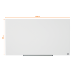 Pizarra NOBO Impression pro cristal 45" (993X559 mm), blanco brillante