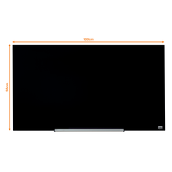 Pizarra NOBO Impression pro cristal 45" (993X559 mm), negro