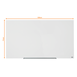 Pizarra NOBO Impression pro cristal 57" (1260X711 mm), blanco brillante