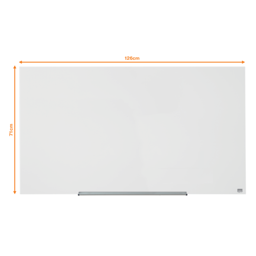 Pizarra NOBO Impression pro cristal 57" (1260X711 mm), blanco brillante