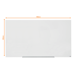 Pizarra NOBO Impression pro cristal 85" (1883X1059 mm), blanco brillante