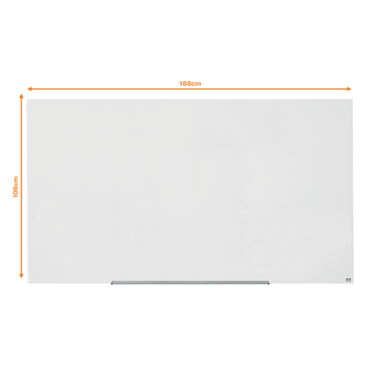 Pizarra NOBO Impression pro cristal 85" (1883X1059 mm), blanco brillante