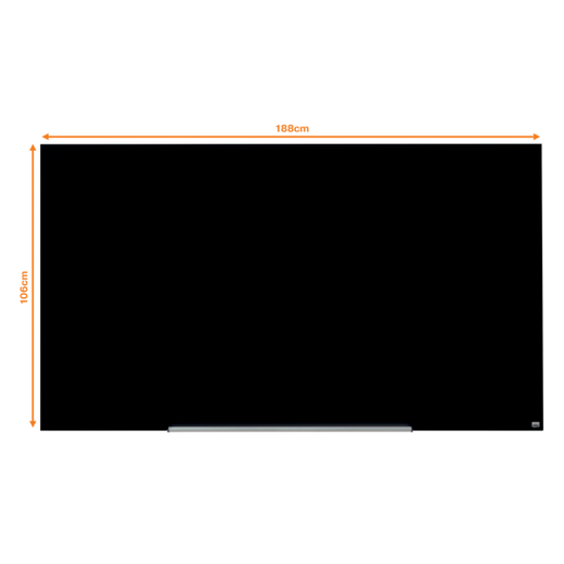 Pizarra NOBO Impression pro cristal 85" (1883X1059 mm), negro
