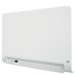 Pizarra NOBO Impression Pro cristal bordes redondeados 45" (993X559 mm), blanco brillante