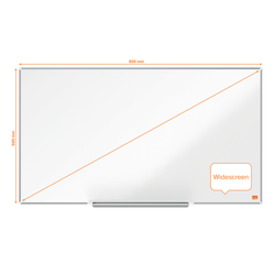Pizarra NOBO Impression Pro de formato panorámico acero lacado de 40", 890x500mm, blanco