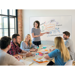 Pizarra NOBO Impression Pro de formato panorámico acero vitrificado de 32", 710x400mm, blanco