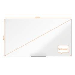 Pizarra NOBO Impression Pro de formato panorámico acero vitrificado de 70", 1550x870mm, blanco