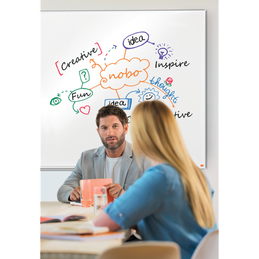 Pizarra NOBO Impression Pro de formato panorámico acero vitrificado de 70", 1550x870mm, blanco