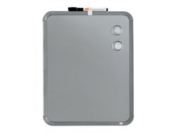 Pizarra nobo magnetica para el hogar acero marco slim plata 280x360 mm