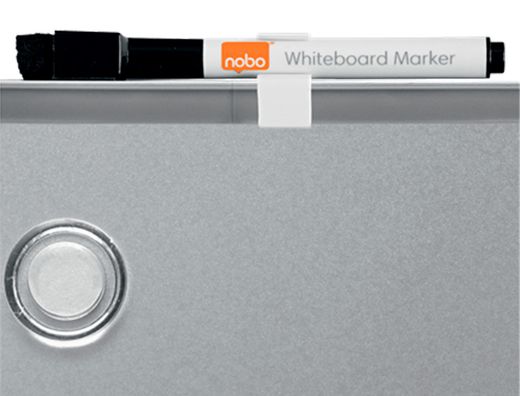 Pizarra nobo magnetica para el hogar acero marco slim plata 280x360 mm