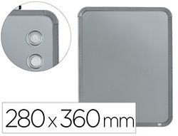 Pizarra nobo magnetica para el hogar acero marco slim plata 280x360 mm