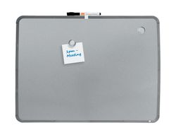 Pizarra nobo magnetica para el hogar acero marco slim plata 430x580 mm