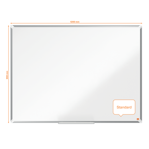 Pizarra NOBO Premium Plus acero lacado 1200x900mm, blanco