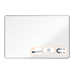 Pizarra NOBO Premium Plus acero lacado 1500x1000mm, blanco