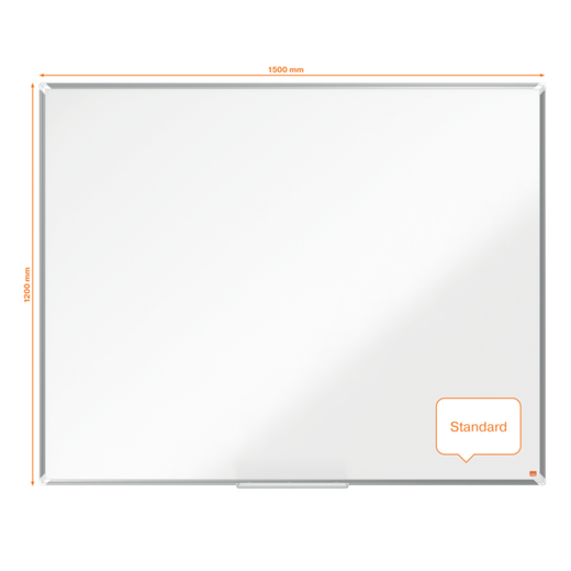 Pizarra NOBO Premium Plus acero lacado 1500x1200mm, blanco