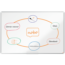 Pizarra NOBO Premium Plus acero lacado 1800x1200mm, blanco