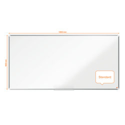 Pizarra NOBO Premium Plus acero lacado 1800x900mm, blanco