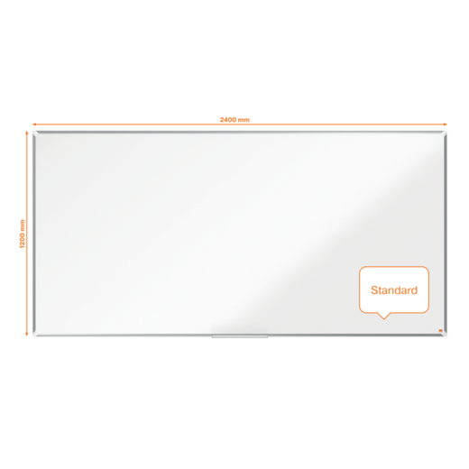 Pizarra NOBO Premium Plus acero lacado 2400x1200mm, blanco