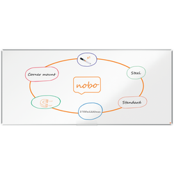 Pizarra NOBO Premium Plus acero lacado 2700x1200mm, blanco