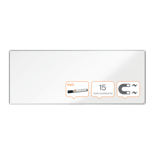 Pizarra NOBO Premium Plus acero lacado 3000x1200mm, blanco