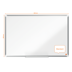Pizarra NOBO Premium Plus acero lacado 900x600mm, blanco
