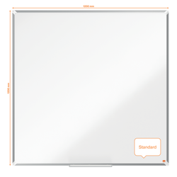 Pizarra NOBO Premium Plus acero lacado1200x1200mm, blanco