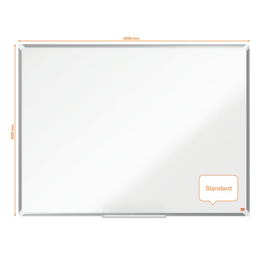 Pizarra NOBO Premium Plus acero vitrificado 1200x900mm, blanco