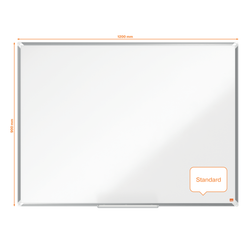 Pizarra NOBO Premium Plus acero vitrificado 1200x900mm, blanco